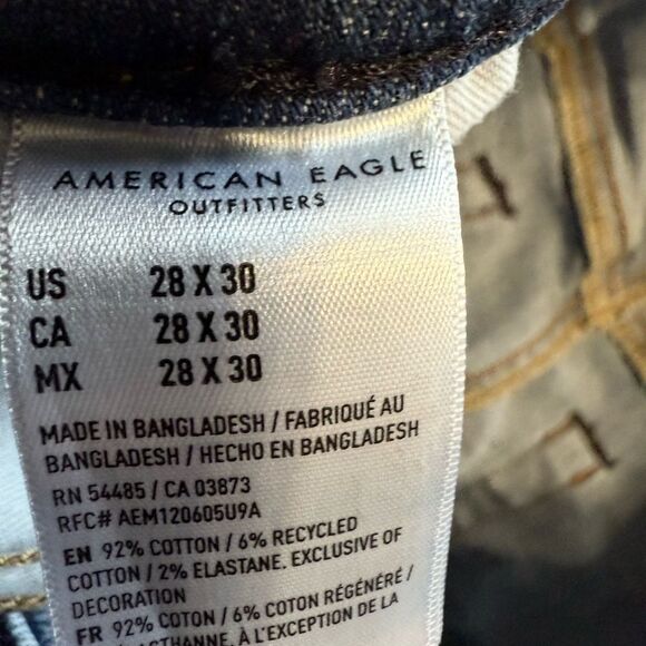 American Eagle Outfitters Blue Ankle Cropped Jeans - Picture 5 of 6